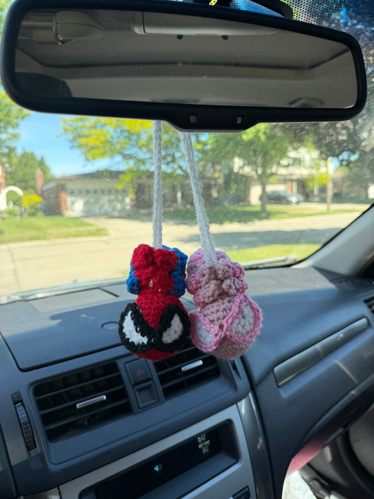 Spider-man car hanging